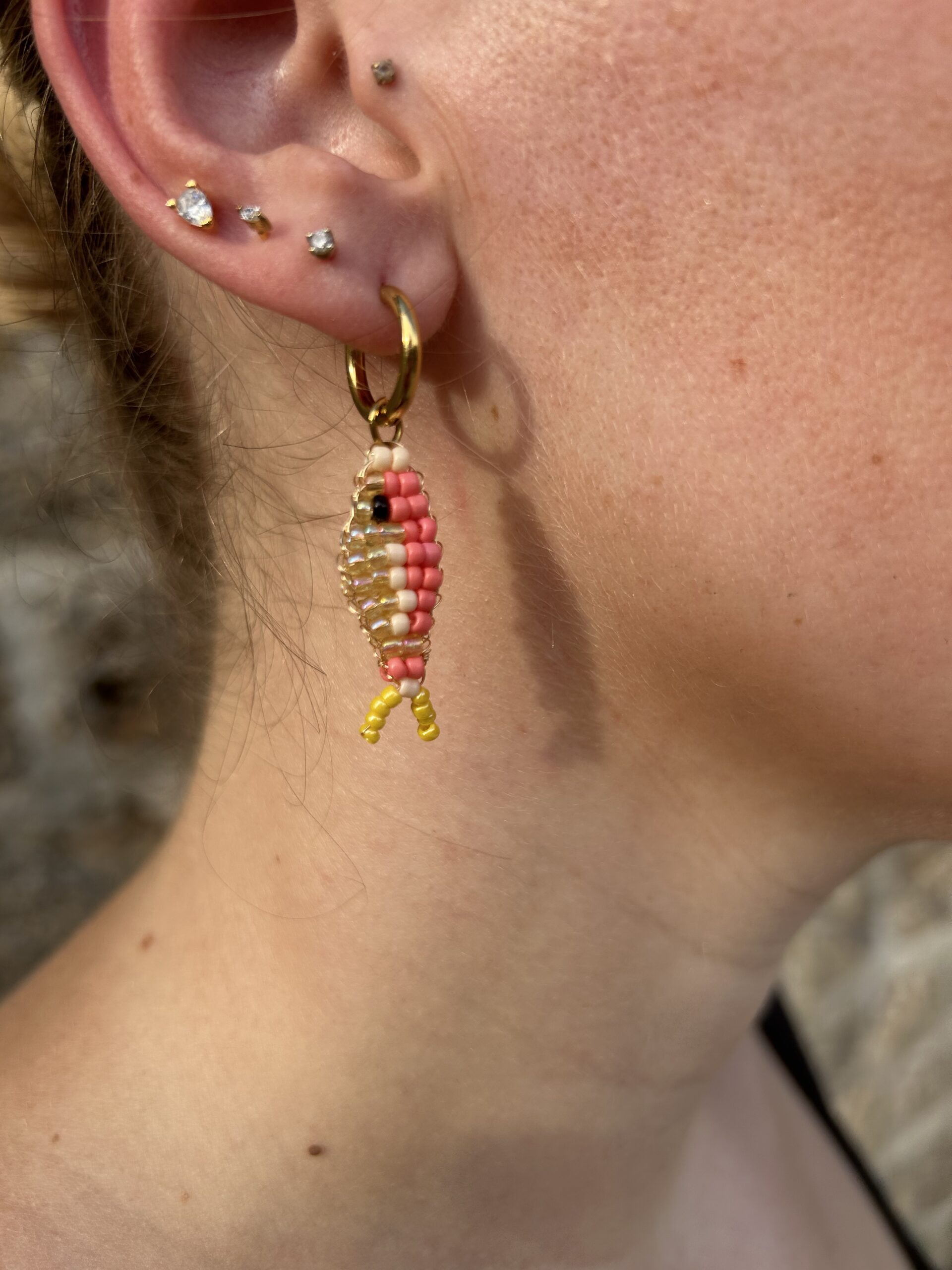 Boucles d'oreilles poisson corail – Image 2