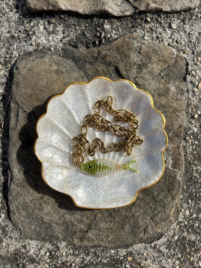 Collier poisson vert