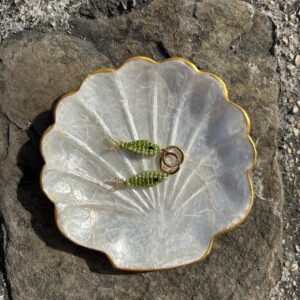 Boucles d'oreilles poisson verte